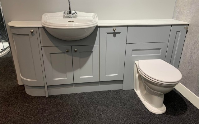 14 - Knaresborough Plumbing Supplies - Fitted Unit with a Basin and Back-to-wall Toilet
