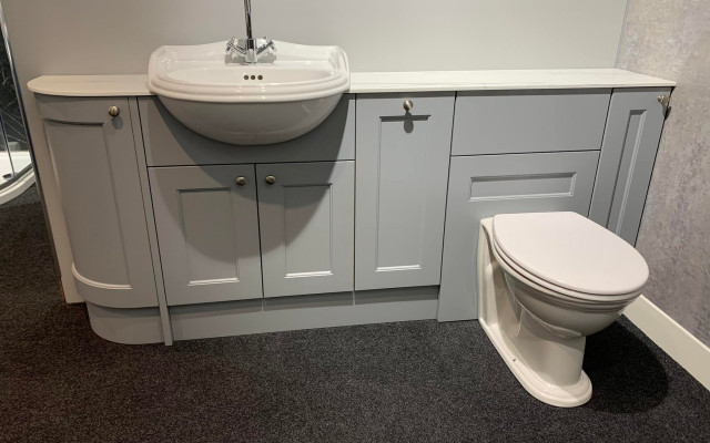 111 - Knaresborough Plumbing Supplies - Fitted Unit with a Basin and Back-to-wall Toilet